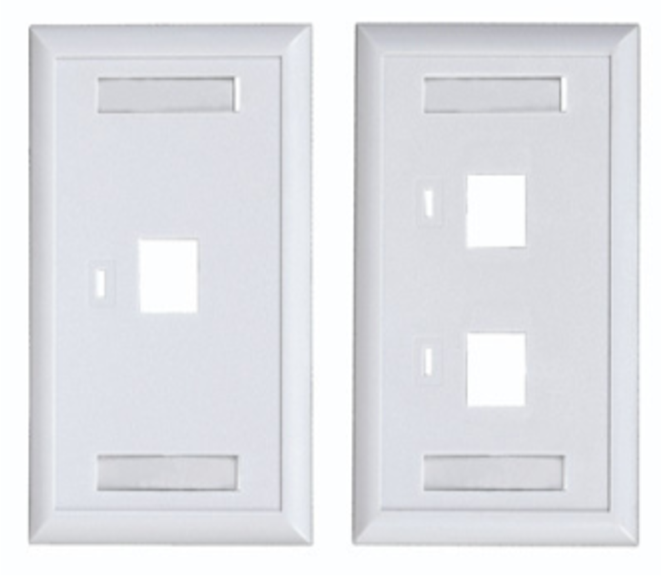 Face plate 1 & 2 puertos